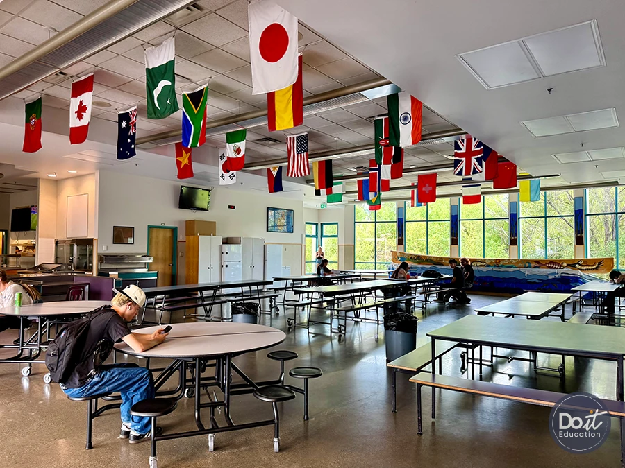 Clarence Fulton HS caf seats